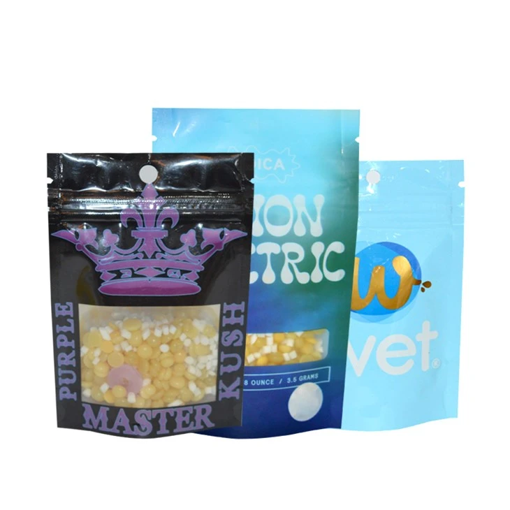 Hersluitbare 3,5 g geurbestendig kinderbestendige ritssluiting Clear Medical Packaging Bag