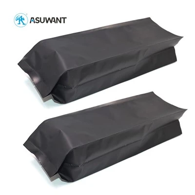 Pure aangepaste maten Hersluitbare foliebassen Mylar Side Gusset voor koffie / thee