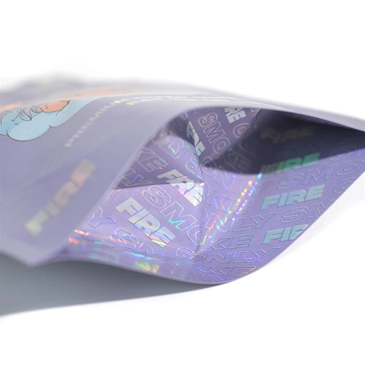 Custom Printed Stand Up Pouch Ziplock Plastic Packaging Smell Proof Zipper Mylar Packaging Pouch Bag For Food Storage
