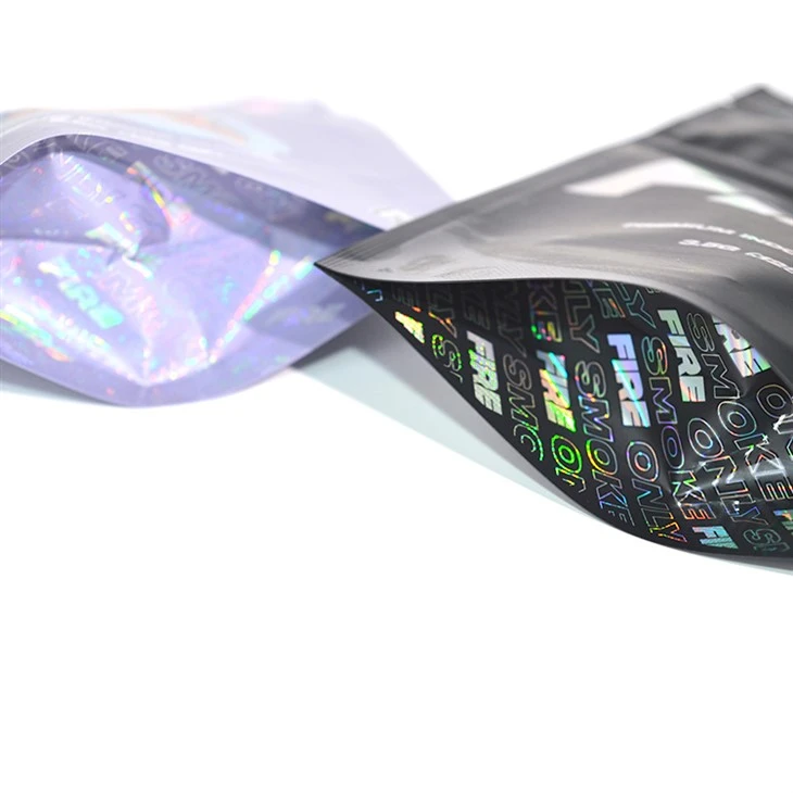 Custom Printed Stand Up Pouch Ziplock Plastic Packaging Smell Proof Zipper Mylar Packaging Pouch Bag For Food Storage