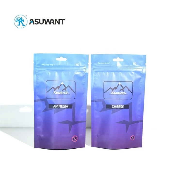 Matt Plastic Laminated Custom Designed Stand Up Zip Lock Food Mylar Aluminum Foil Zipper Pouch Cookies Bag Custom Doypack