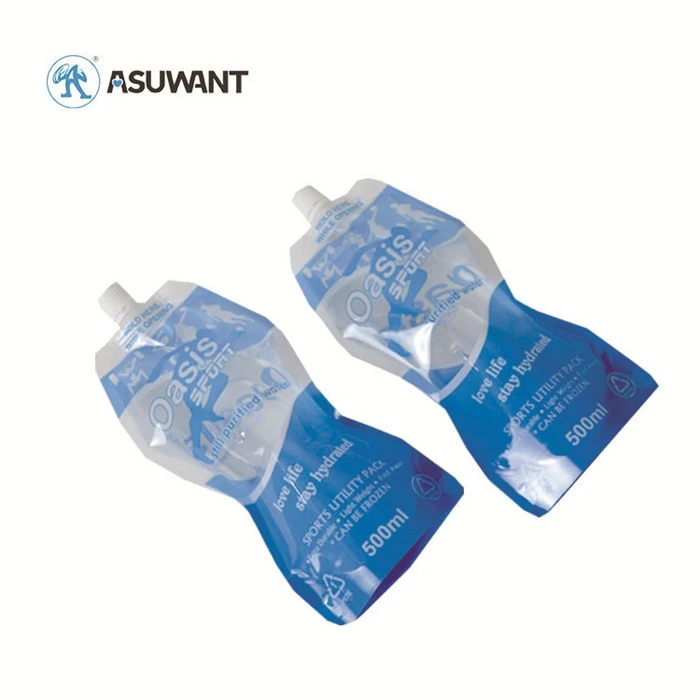 Printed Food Packaging Food Grade Plastic Squeeze Bag Jelly Liquid Packaging Bag Spout Pouch Juice Drink Pouch With Spout